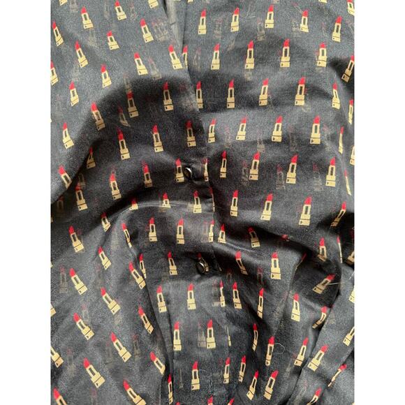 Zara Lipstick Bodysuit, Women's Small, Black, Sheer - Picture 4 of 7